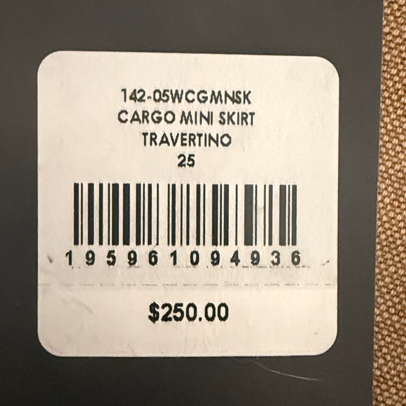 RE/DONE NWT Cargo Mini Skirt Sz 25 - Picture 5 of 5